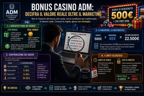La guida ai Bonus Casino ADM: come decifrare il valore reale oltre il marketing